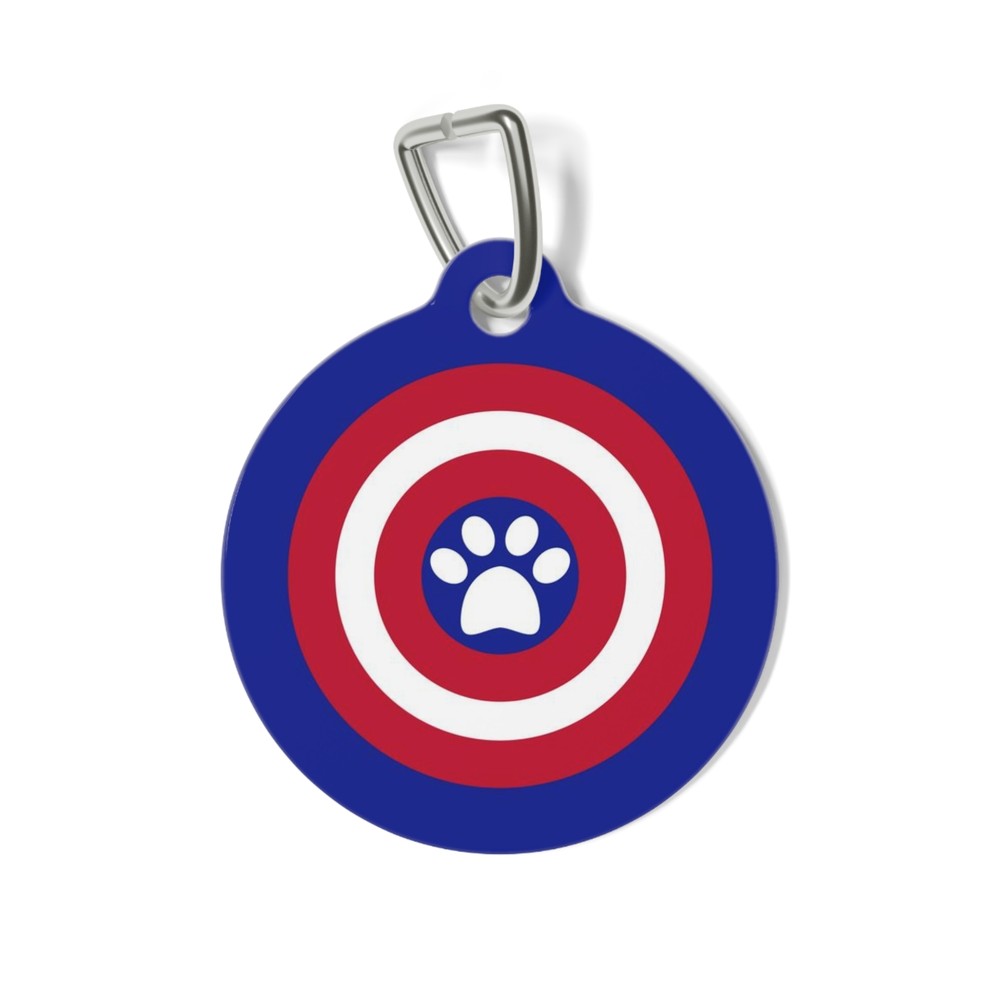 Dog Tag - Superheroes - Captain Pawmerica