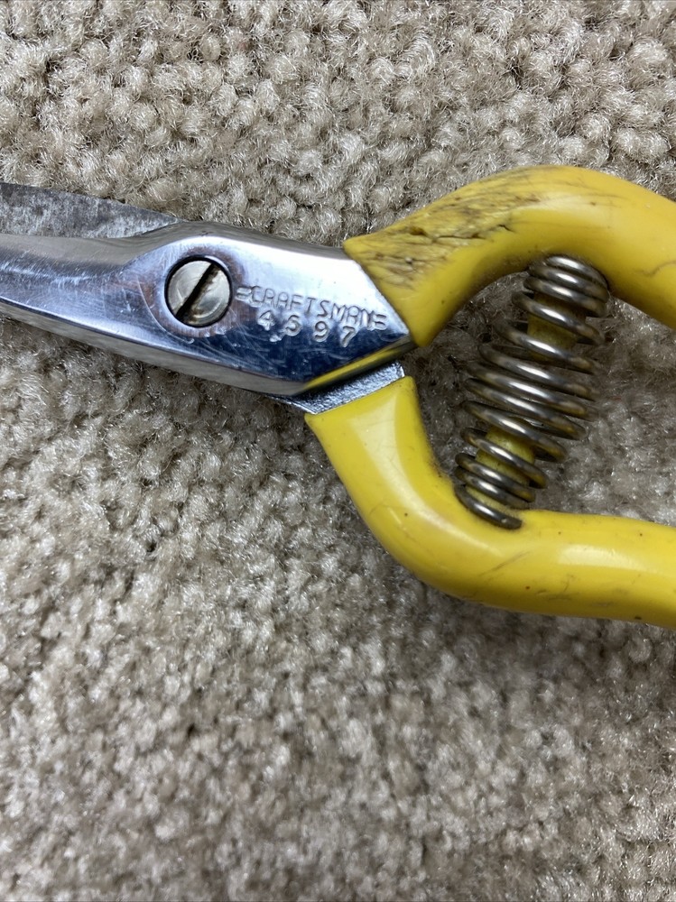Craftsman #4597 Floral Shears /Snips Vintage