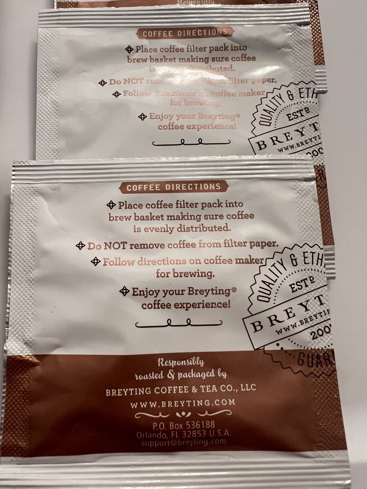 Lot of 14 Breyting Medium Roast Regular Coffee Single Serving Packets