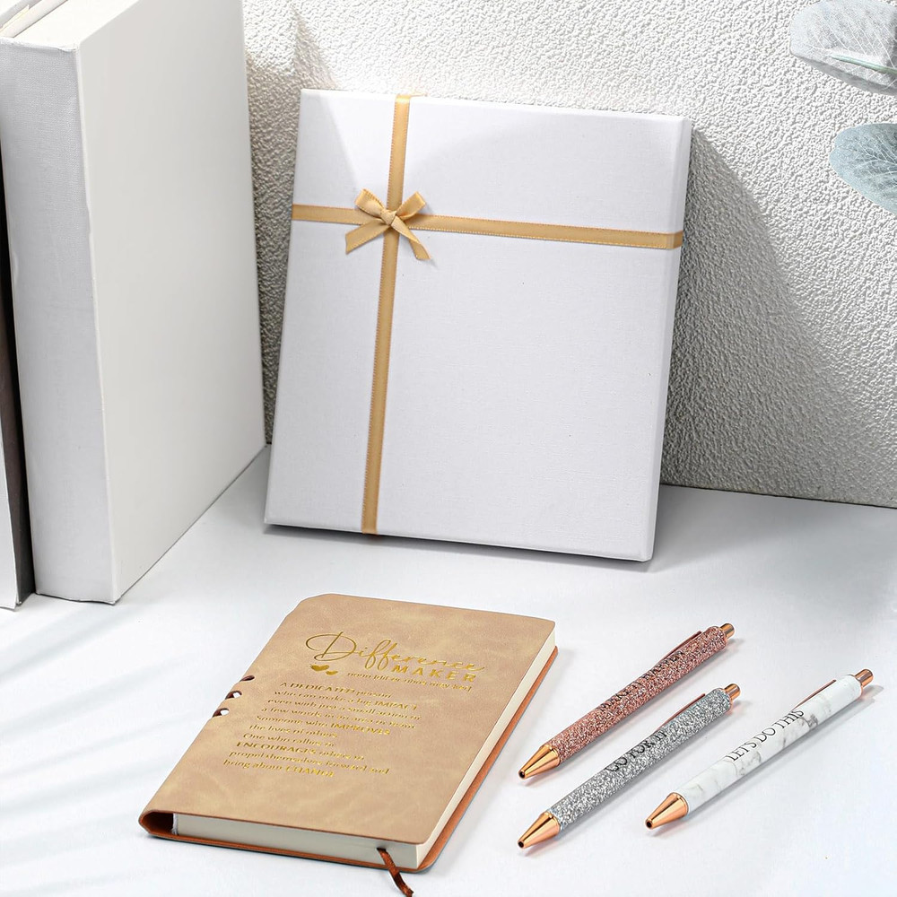 5 Pcs Employee Appreciation Gift Christmas Journal with Pen Difference Maker Ins