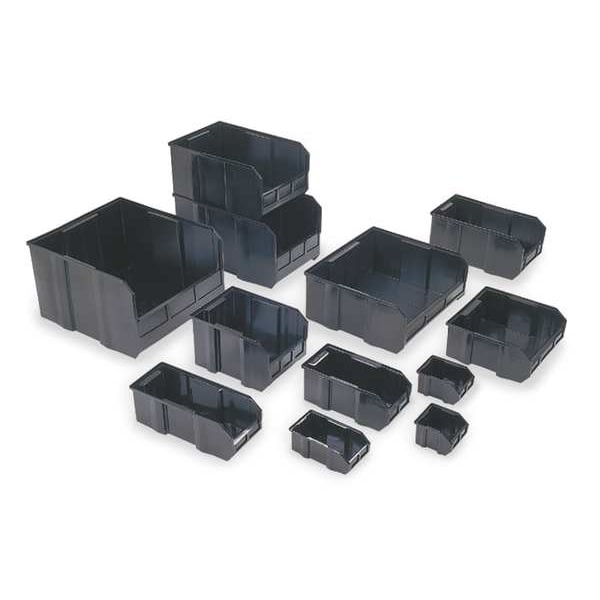 Quantum Storage Systems Qus255co Hang & Stack Storage Bin, Polypropylene,