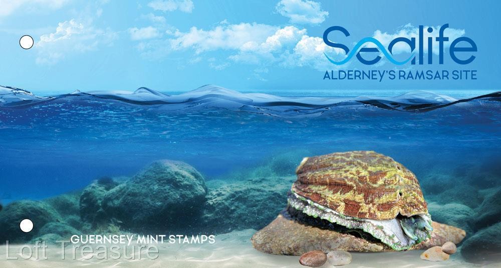 Alderney Stamps: "RAMSAR - Sealife" Presentation Pack 2020