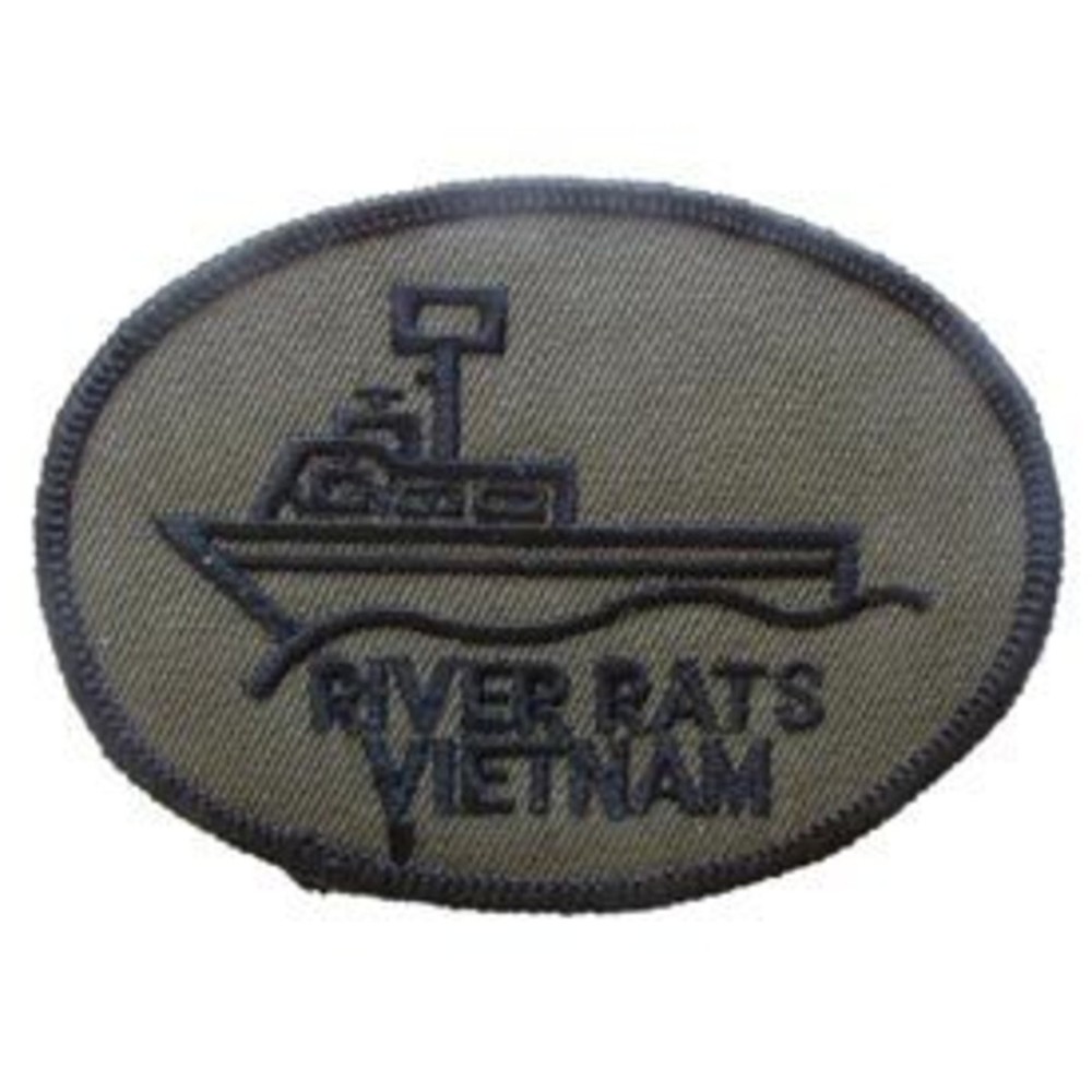 EagleEmblems PM0019 Patch-Vietnam,River Rats (Subdued) (3'')