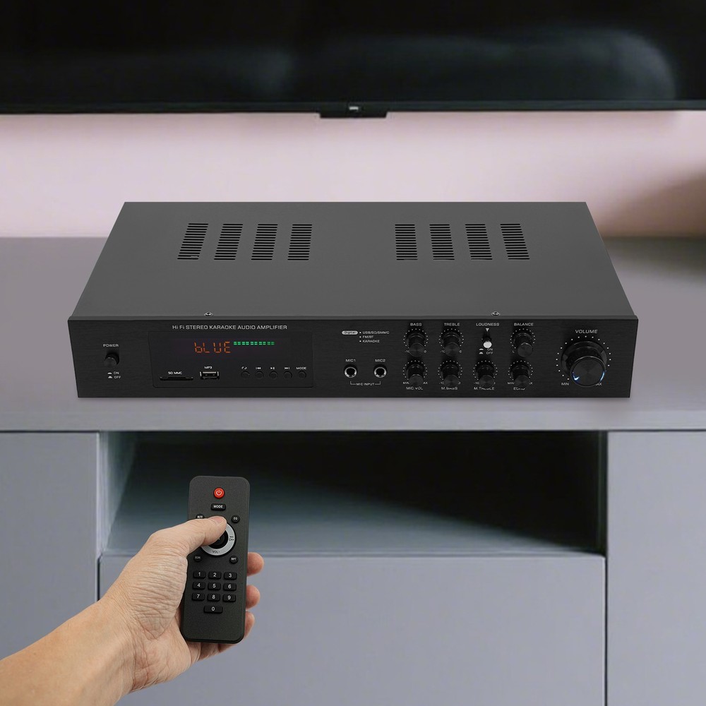 Bluetooth Amplifier, Audio Power Amplifier, Amplifier with Remote Control