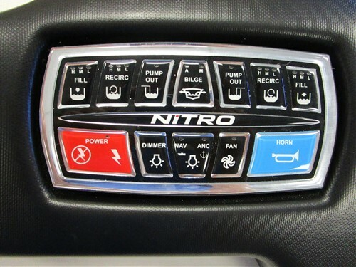 TRACKER NITRO Z21 DASH PANEL W/ TOUCHPAD SWITCH PANEL & FUSE BLOCK BLACK BOAT