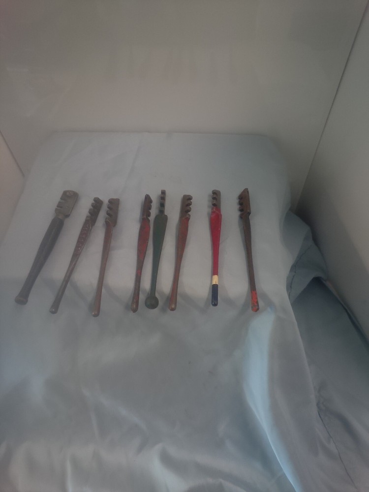 Set Of 8 Vintage Glass Cutters