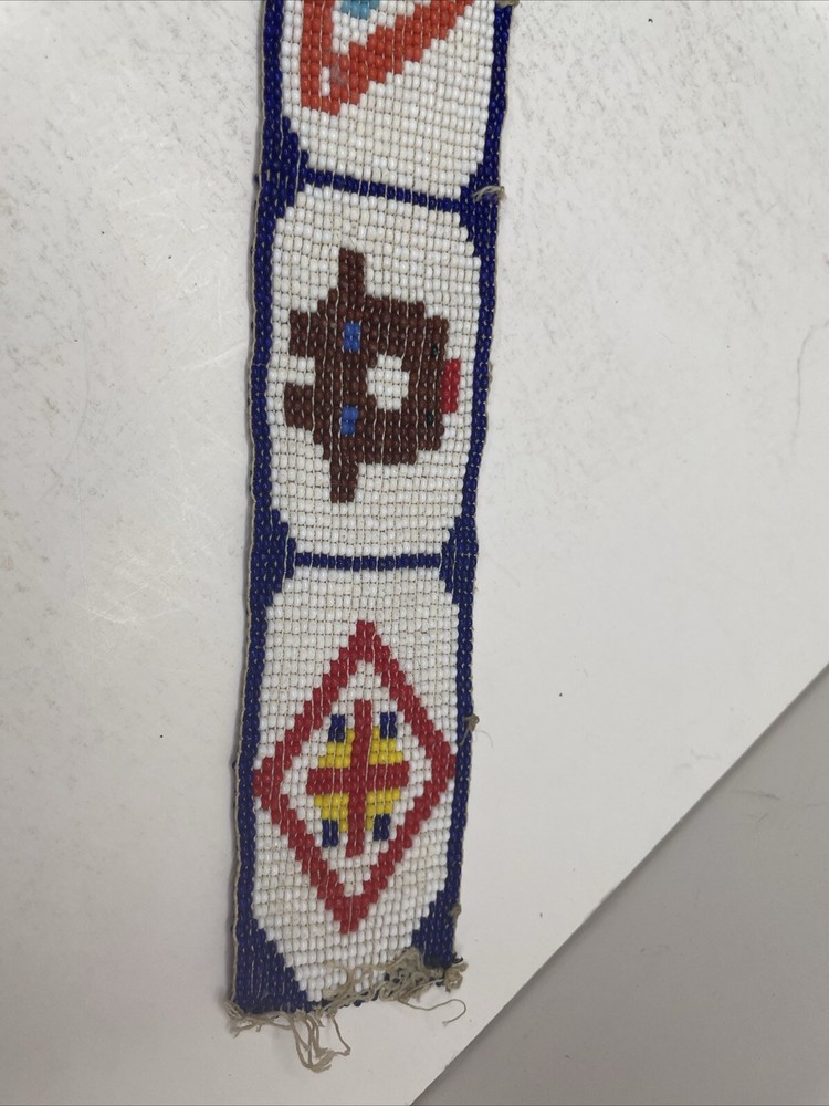 VTG Beaded hanging Sash Panel Unique Folk Art