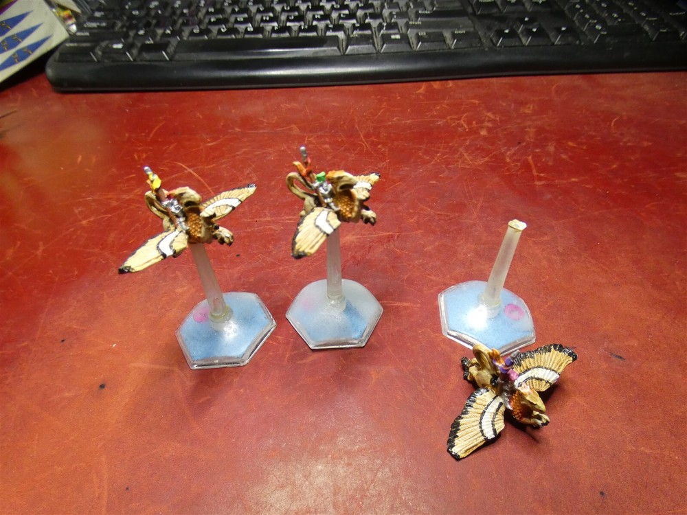 Man o'War: Empire: painted Imperial Griffon Riders Squadron x3
