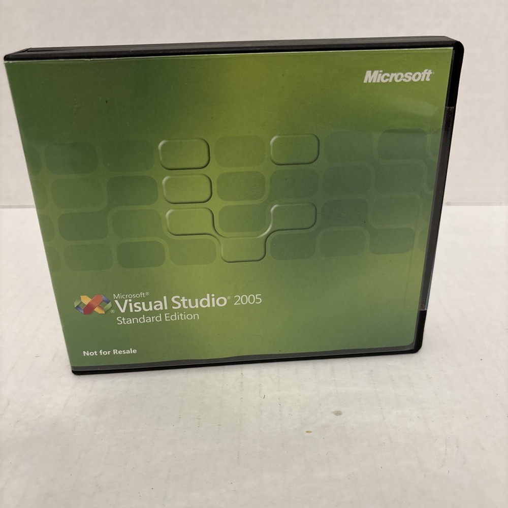 Microsoft Visual Studio Standard Edition 2005 Retail Box with Product Key Sealed