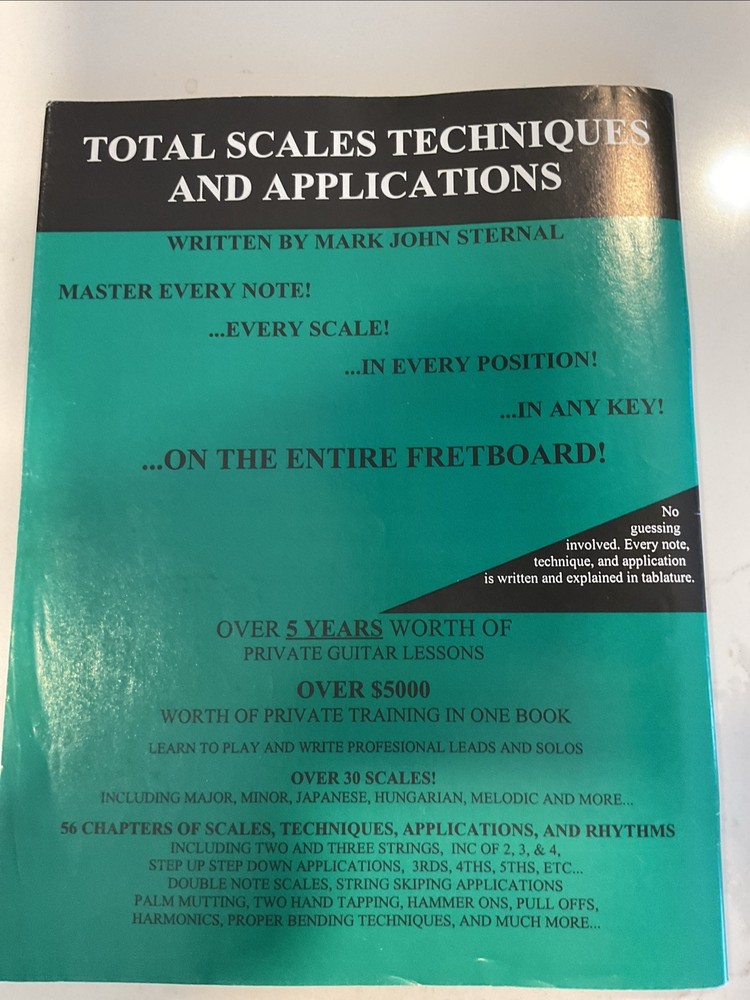 Total Scales Techniques and Applications by Mark John Sternal