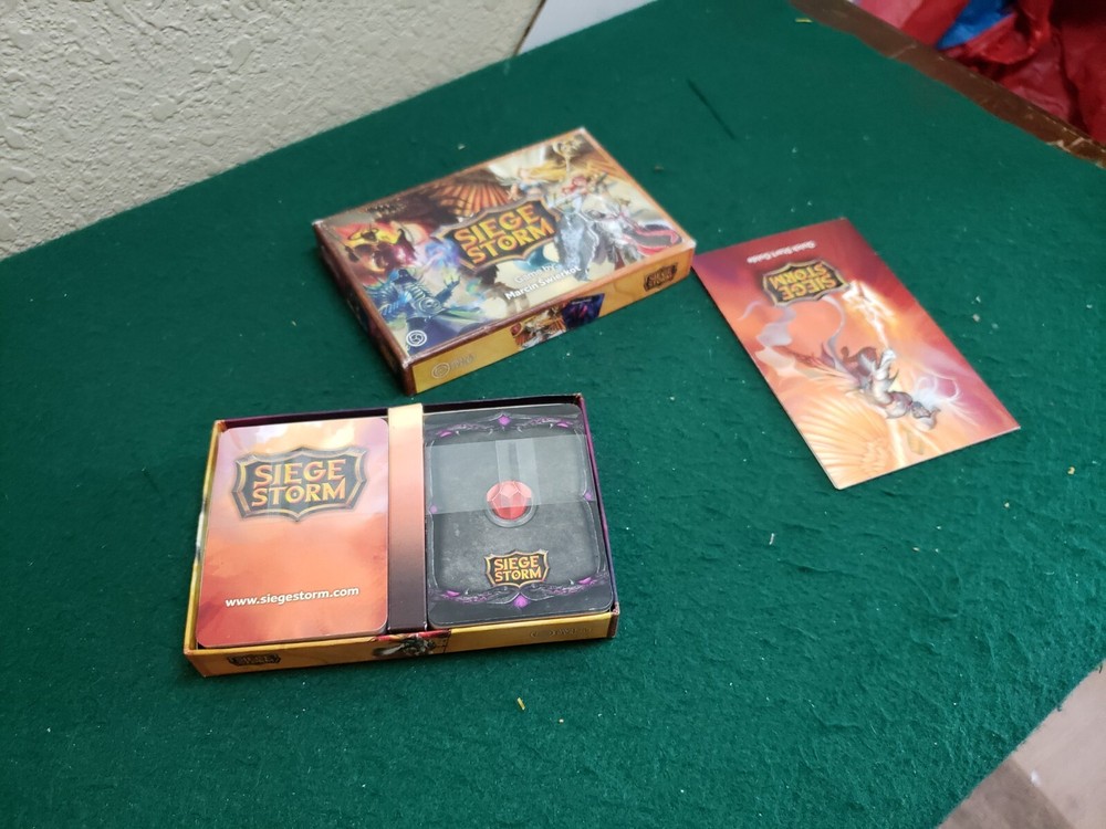 Siege Storm Card Game, Pre-owned, Complete