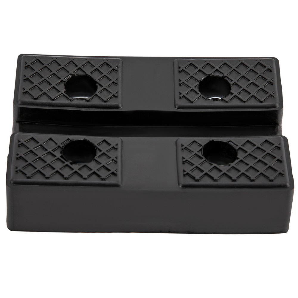 4Pcs 4-Hole Lift Pad Rubber Mat Rubber Rectangular Arm Lifter Rubber Pad Black