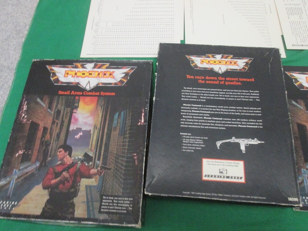 PHOENIX COMMAND - SMALL ARMS COMBAT SYSTEM - 1987 LEADING EDGE - BOX SET