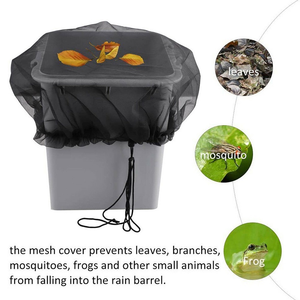 Mesh Cover Rain Bucket Versatile Water Storage Polyester Polyester Filter