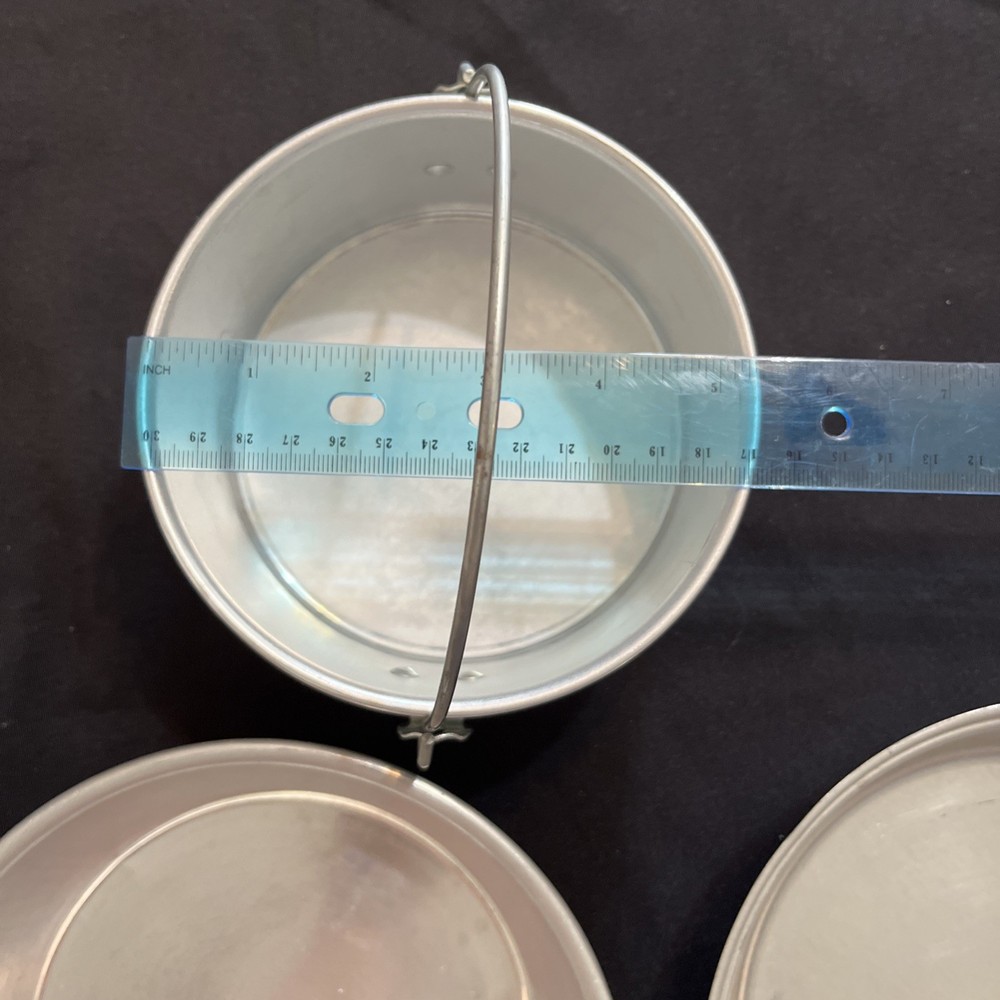 Vintage Aluminum 6 Piece Mess Kit Camping Cookware Set