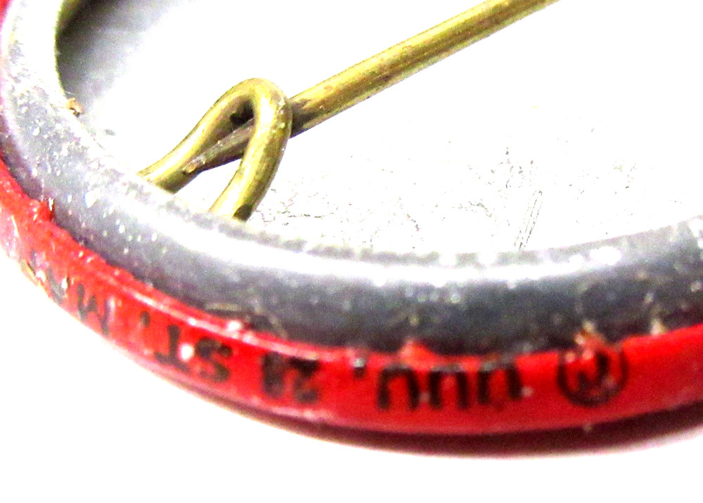 1960's USE EROGENOUS ZONE NUMBERS 1.25" hippie pinback button fb