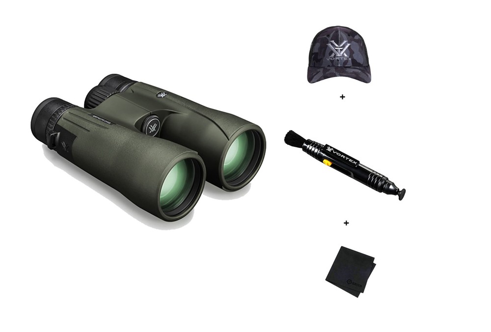 VORTEX Viper HD 10x50mm Binocular with Cleaning Device, Hat, Microfiber Cloth