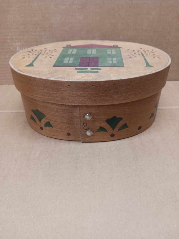 vintage shaker wood sewing box