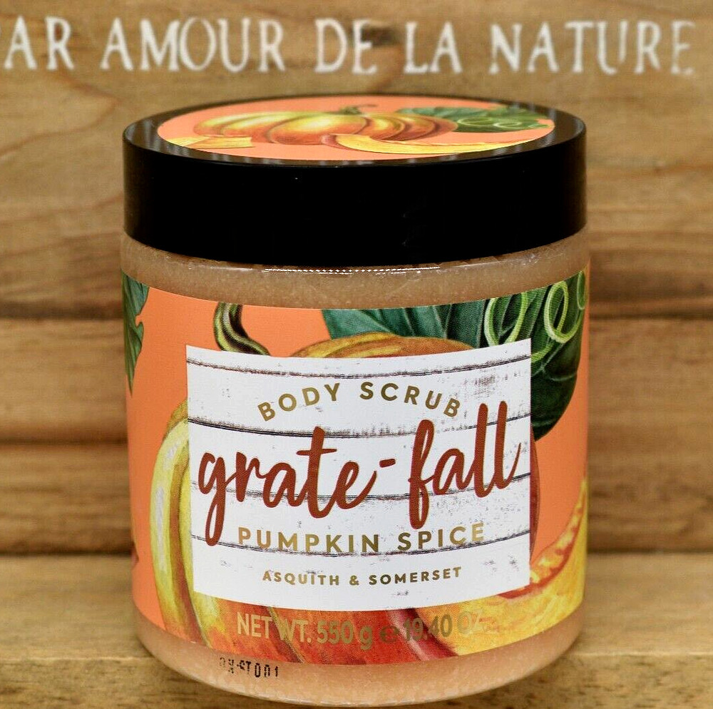ASQUITH & SOMERSET Grate-Fall Pumpkin Spice Body Scrub SEALED