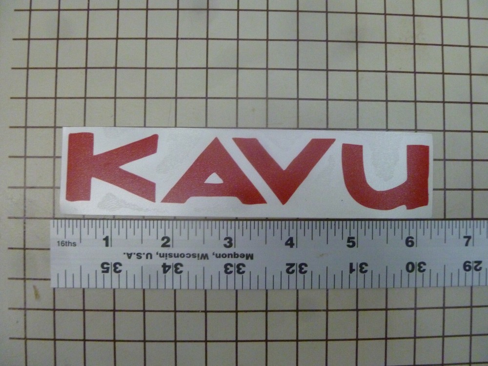 Kavu Blue Medium Die Cut Sticker decal