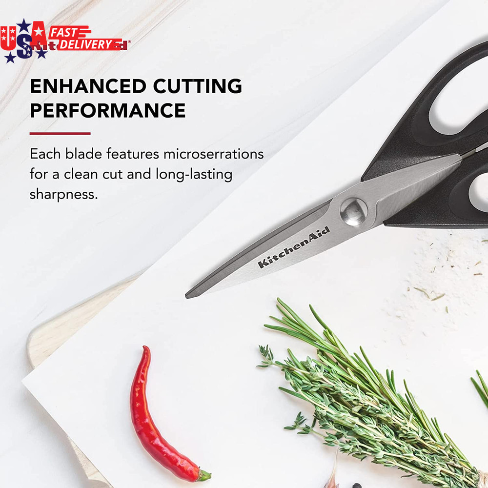 Kitchenaid All Purpose Kitchen Shears with Protective Sheath Durable Stainless S