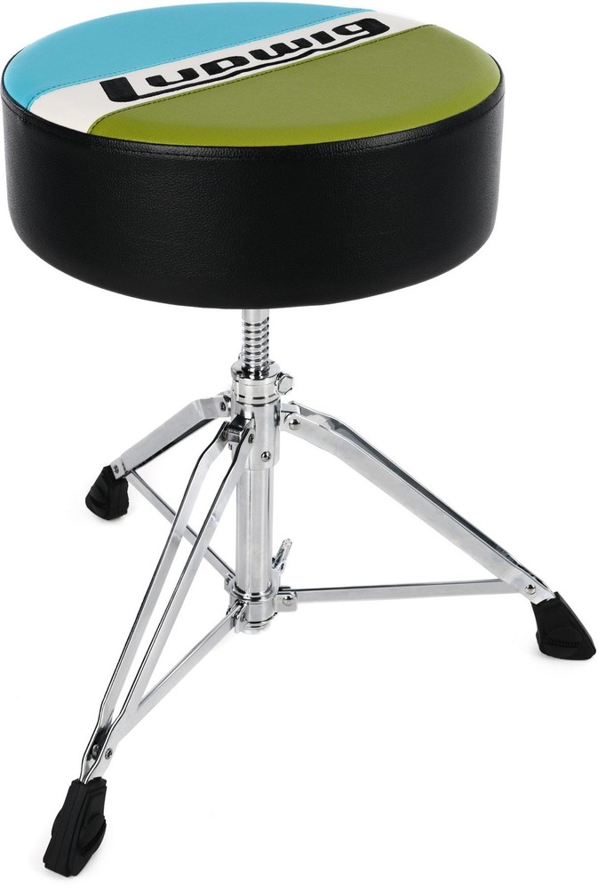 Ludwig Atlas Classic Throne - Round, Blue/Olive (3-pack) Bundle