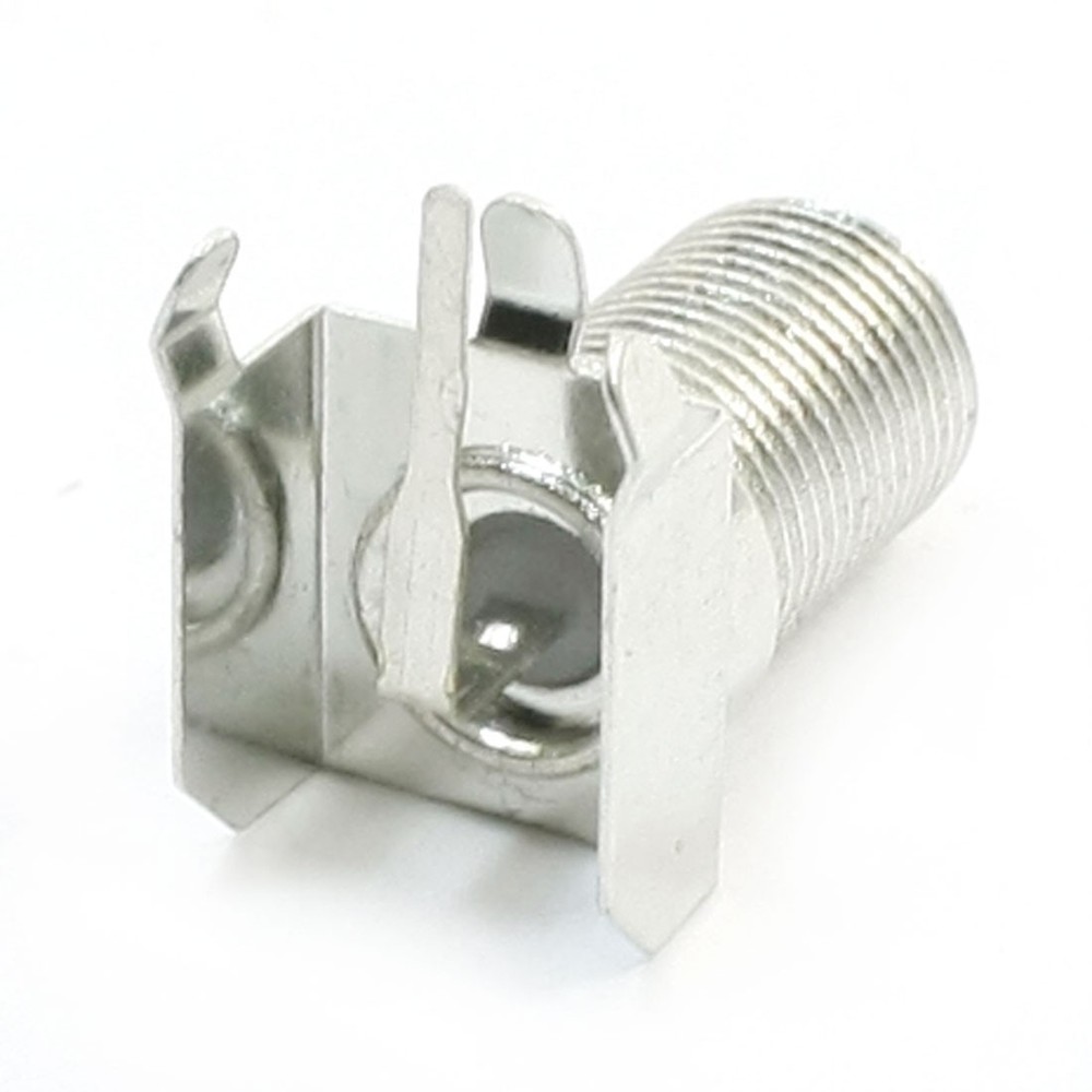 Right Angle Pin PCB Mount F Type Female Jack RF Connector