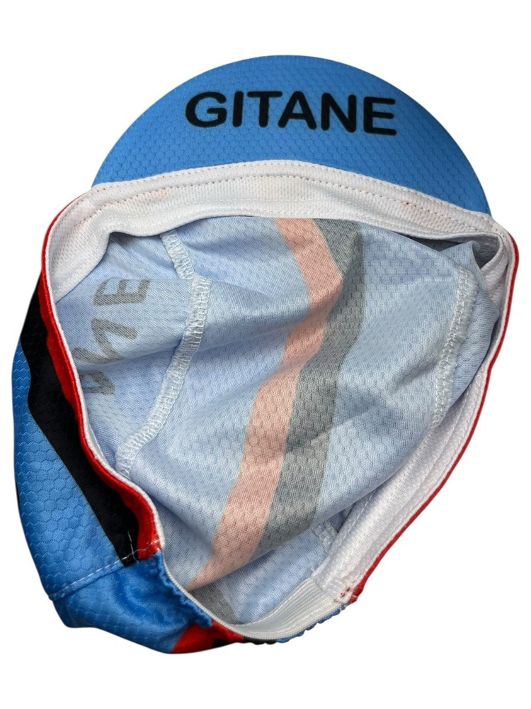 Vintage Gitane Cycling Hat Cap Flip Up Leroux