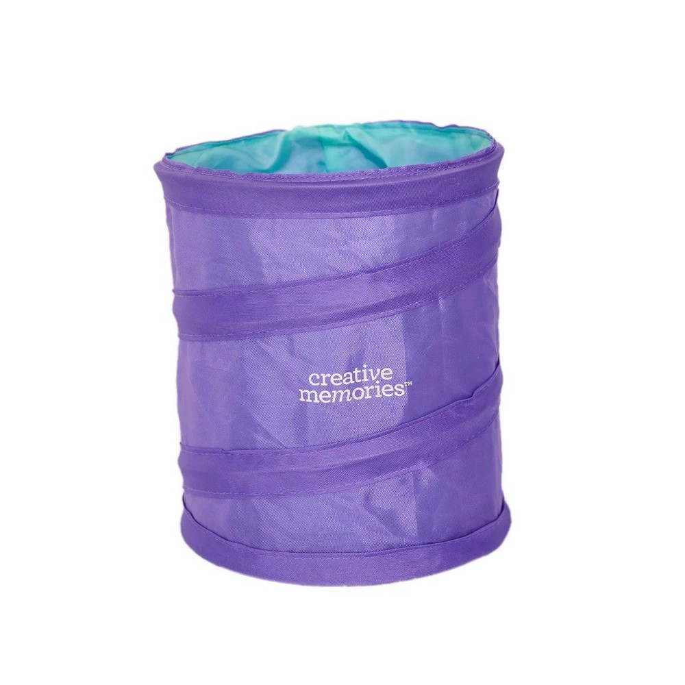 Creative Memories Pop-up Trash Bin Grapevine Purple