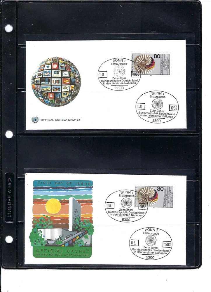 1983 GERMANY FDC's - (Scott# 1402) - UNPA Cachet (582A)