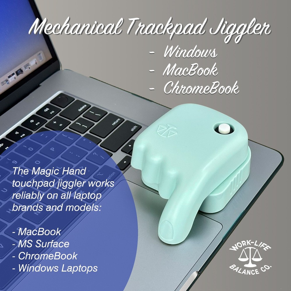 Laptop Touchpad Mouse Jiggler - Doesn't Require Mouse – AA Battery Powered