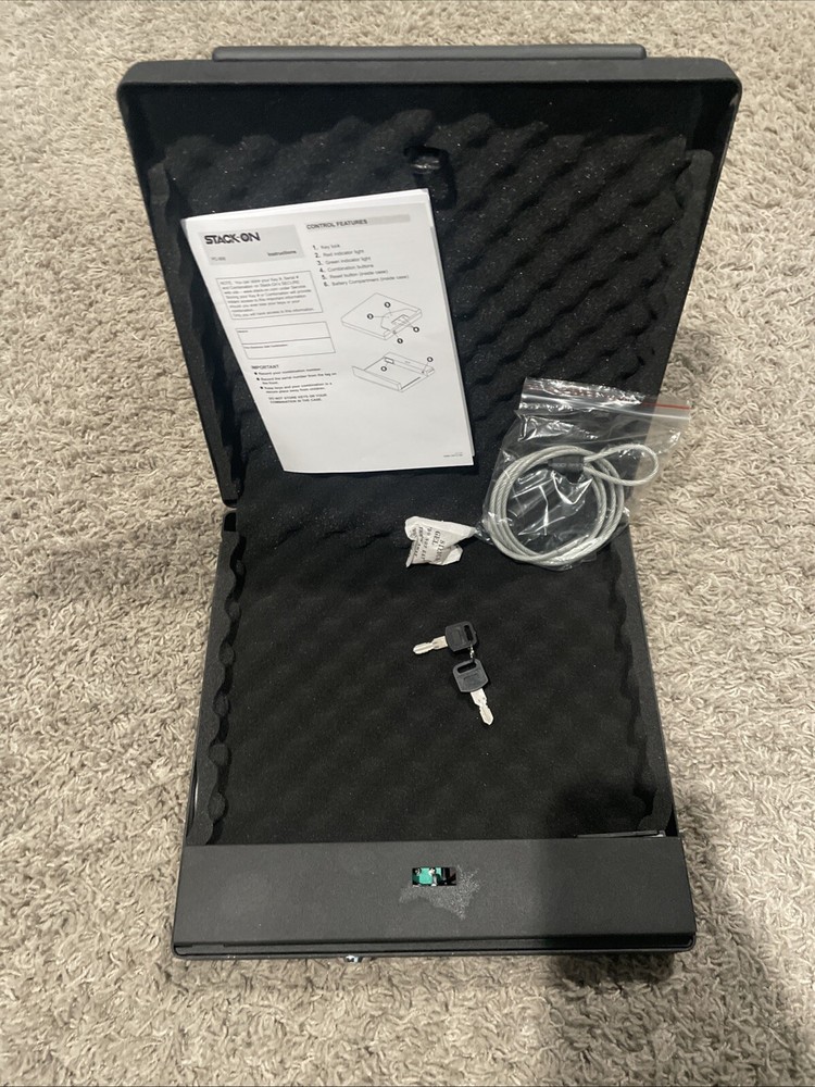 STACK-ON PC-900 Portable Case Key Lock with Electronic Lock,