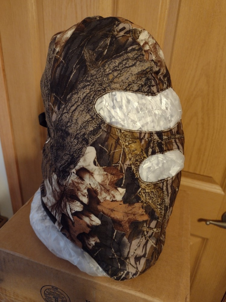 GAMEHIDE CAMOUFLAGE FULL HEAD COVERING, MOSSY OAK BREAKUP PATTERN