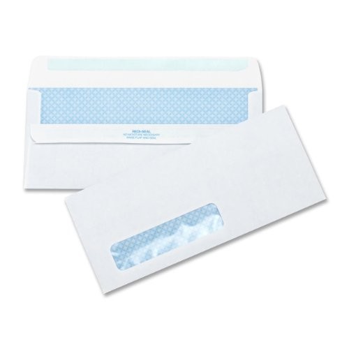 Business Source BSN42207 #10 Single Window Envelopes 500/box White