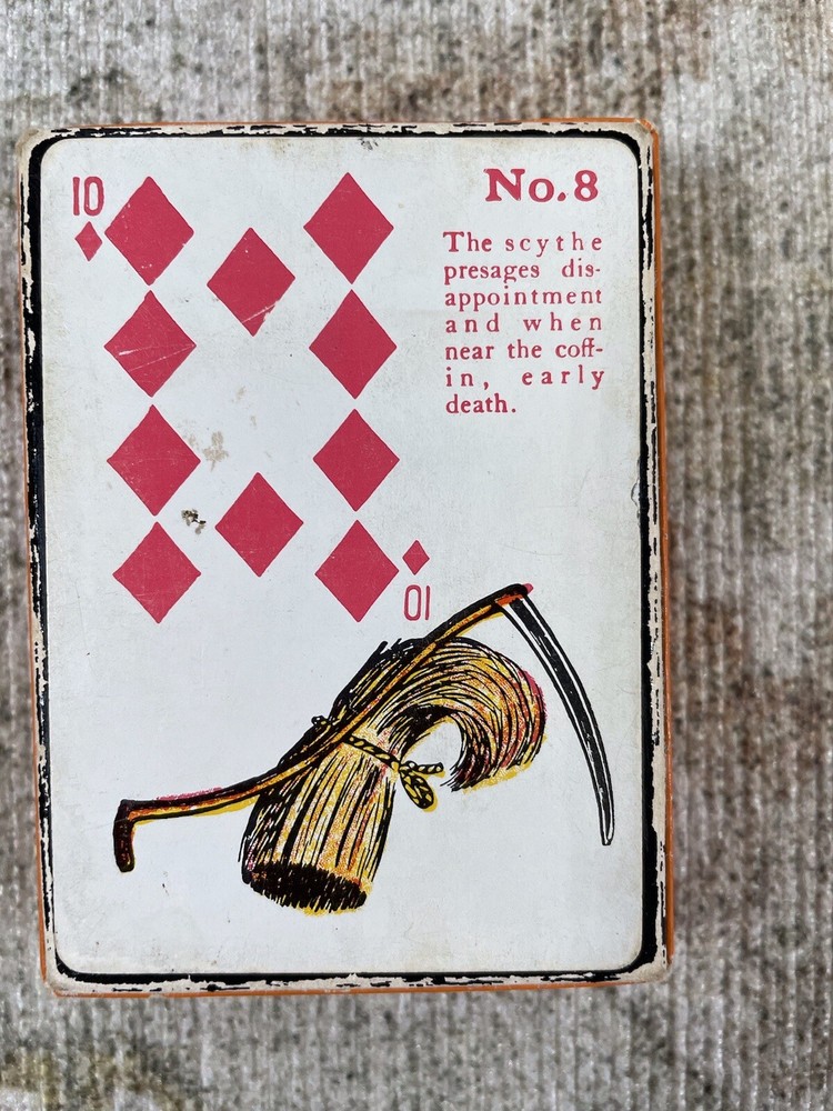 Gypsy Witch Fortune Telling Playing Cards with Instructions Great Condition