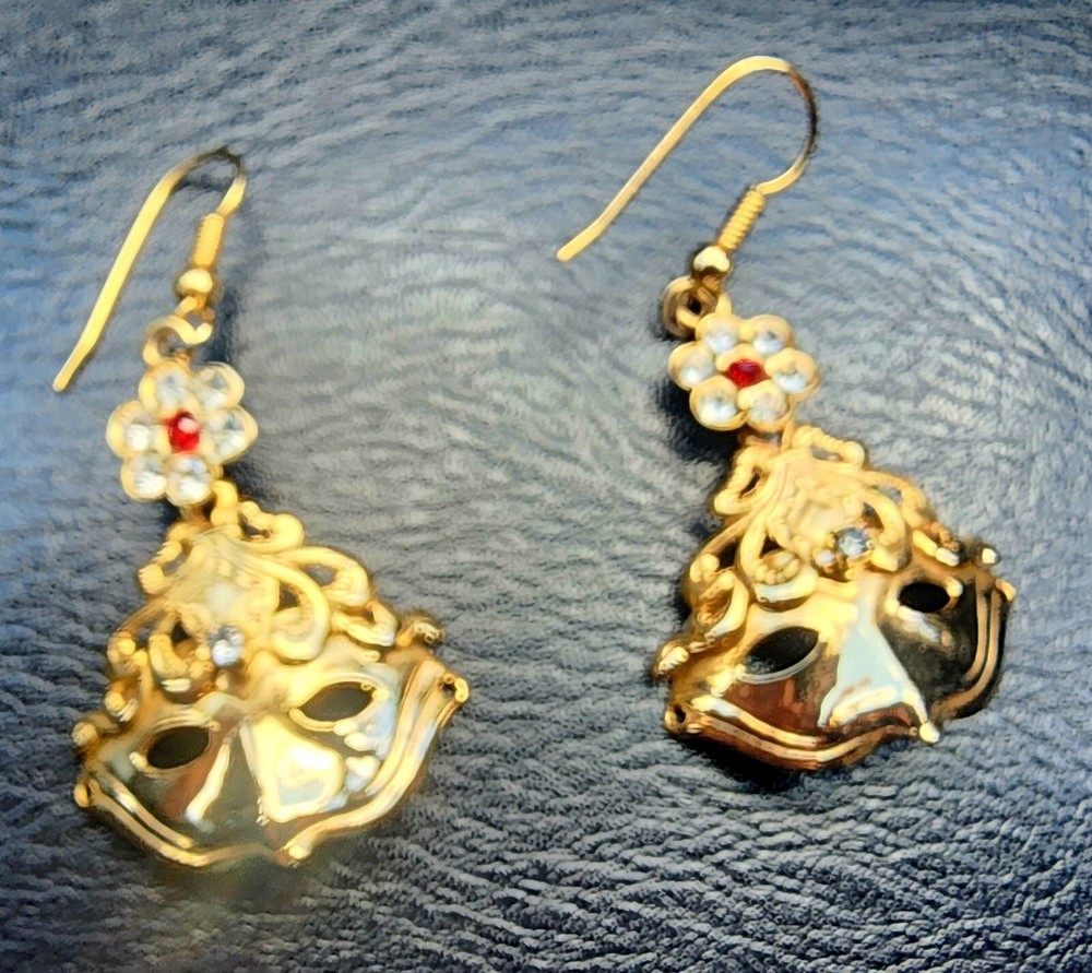 Vintage Mask Earrings