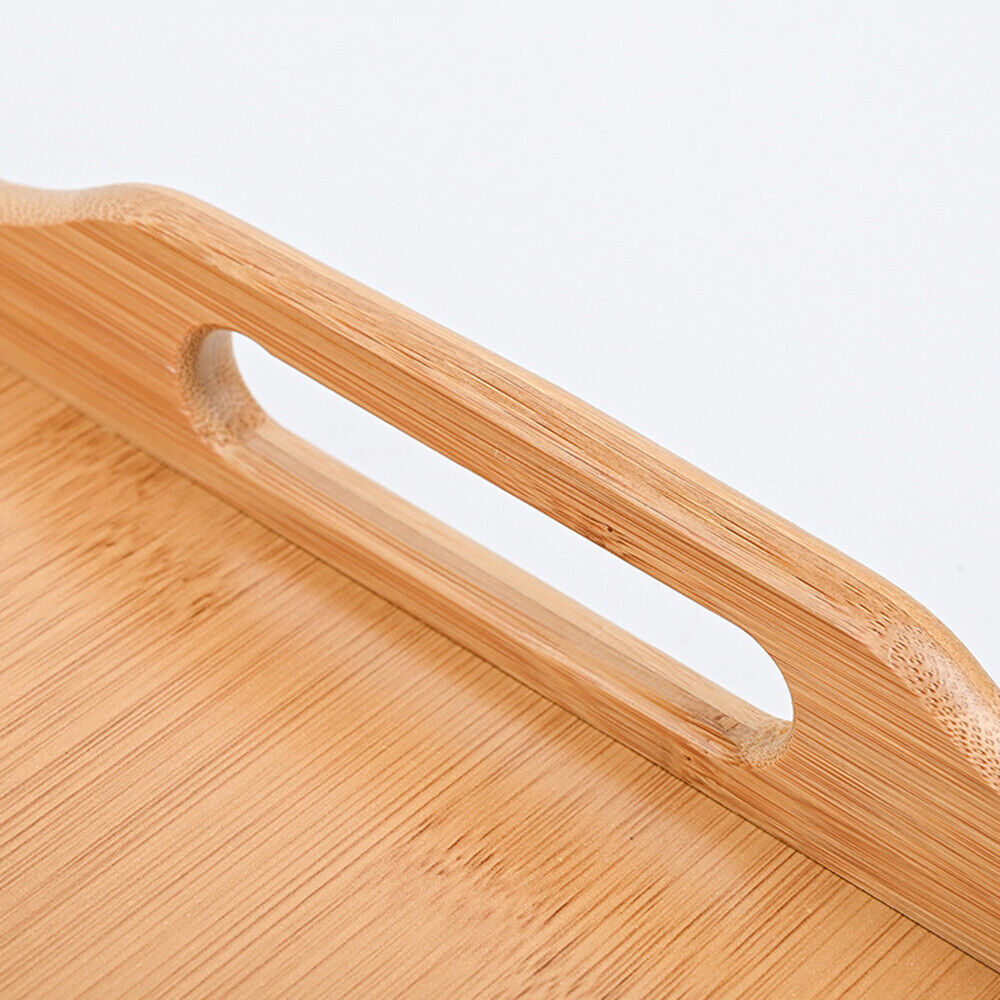Bamboo Breakfast Holder Rack Bed Tray Foldable Rest Serving Tray Laptop Table