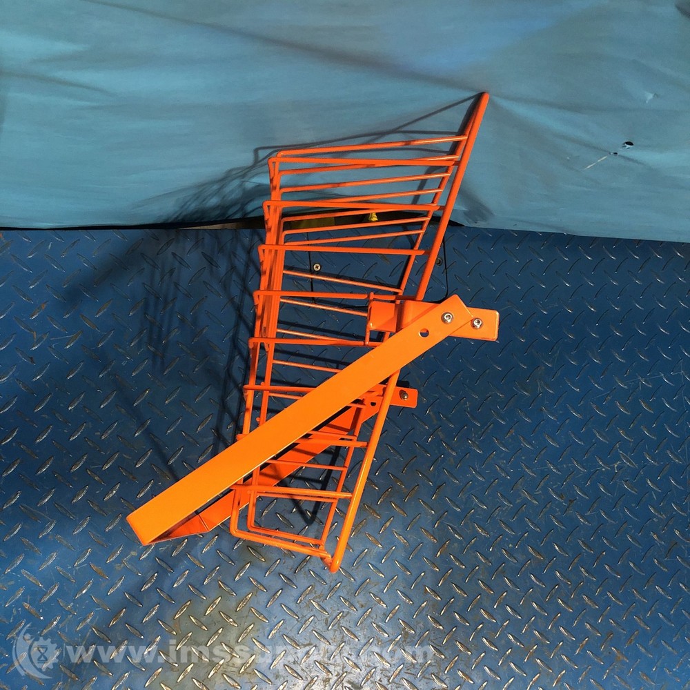 Industrial Wire Frame Basket with Handle, Orange FNIP