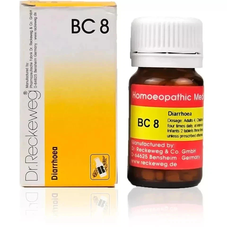 Dr Reckeweg BC 8 Tablets 20g Homeopathic General Wellness Support 2 Pack