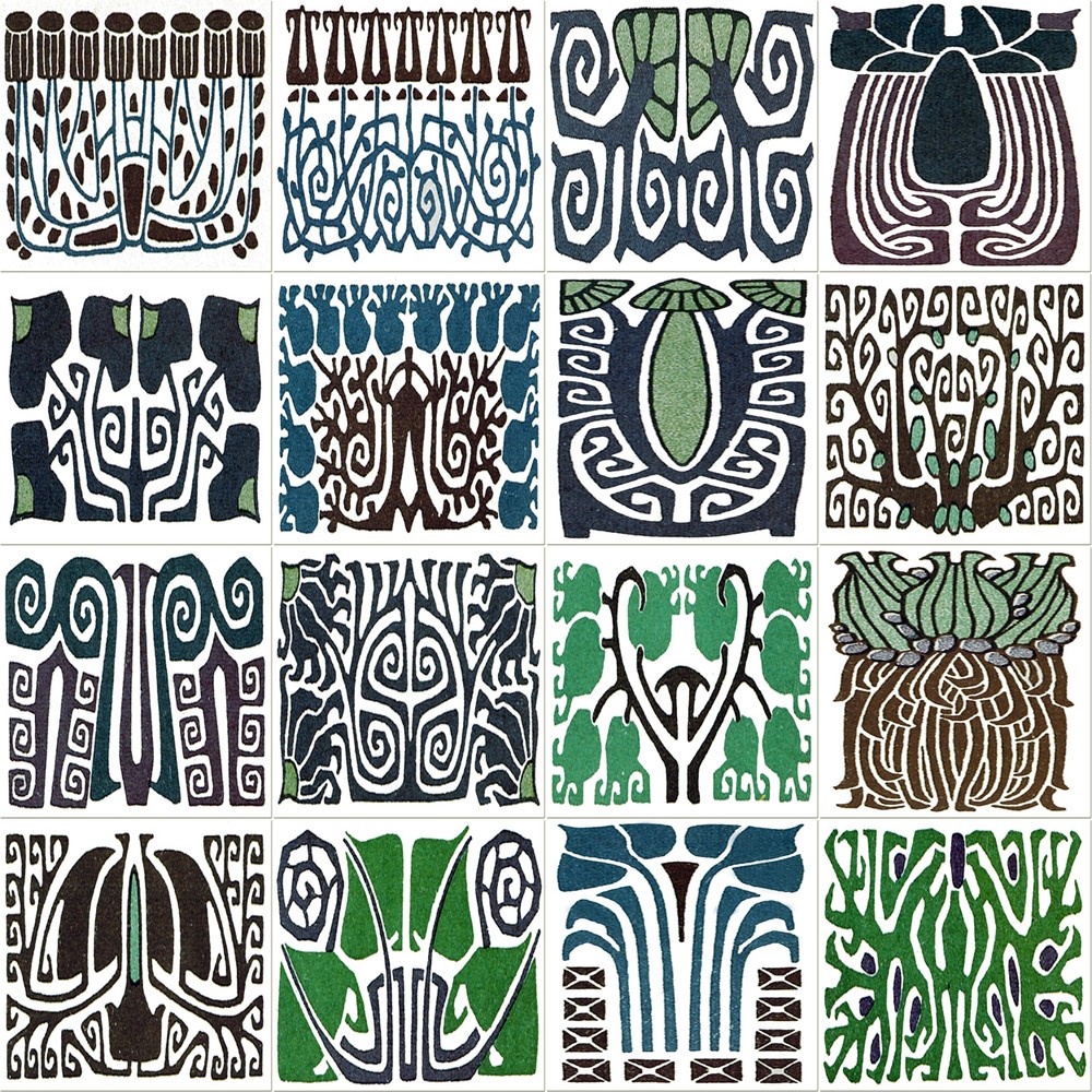 Mural Ceramic Art Nouveau Backsplash Bath Tile #545