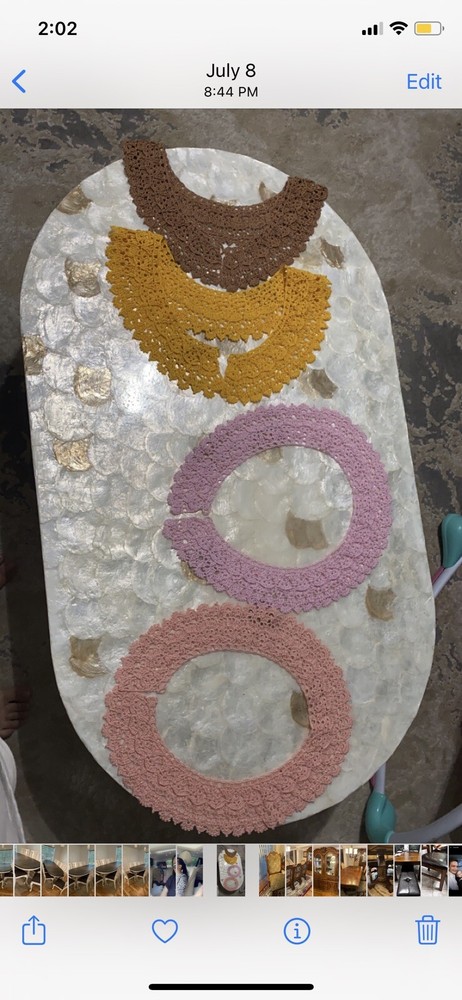 hand made crochet collars