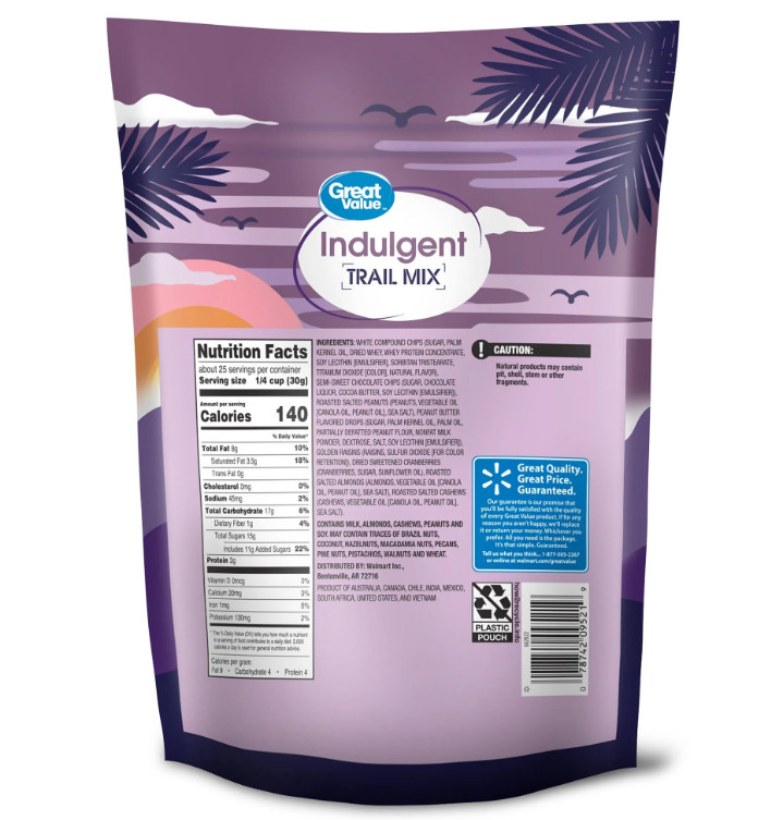 Great Value Indulgent Trail Mix, 26 oz