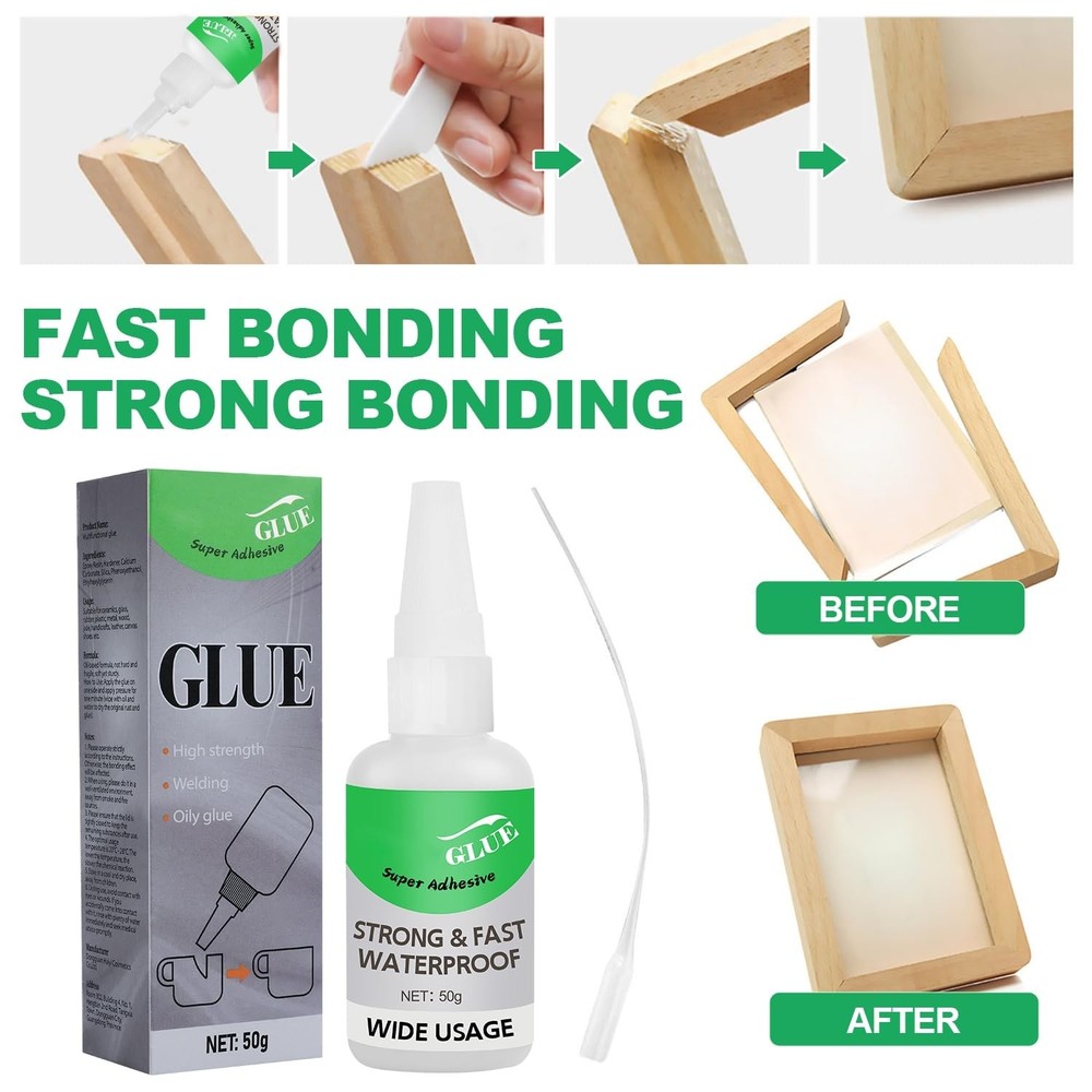 2Pcs Magic Glue,Universal Super Glue,Multifunctional Glues,Magic Glue white