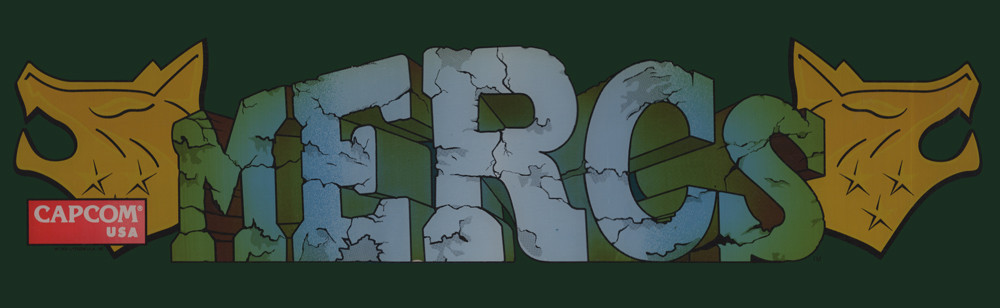 Mercs Arcade Marquee 26" x 8"