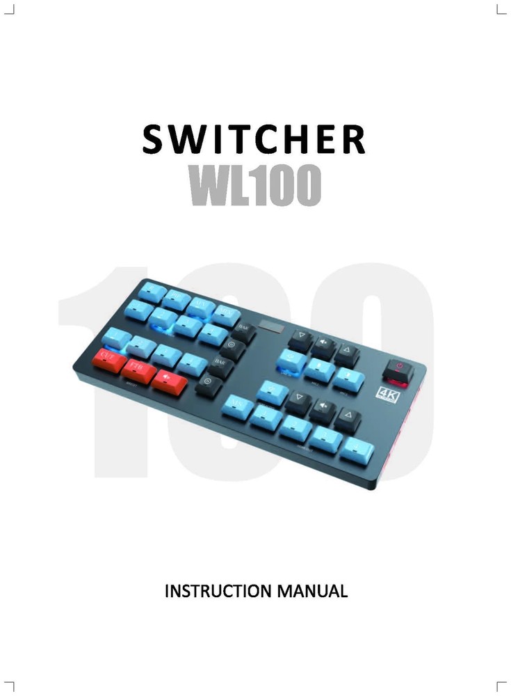 BOVBOX WL-100 4K Video Switcher Multifunctional Mixer Panel Switching Broadcast