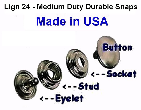 Snap Fasteners Canvas, Leather Medium Duty Nickel ~ 10 Sets with Setting tools