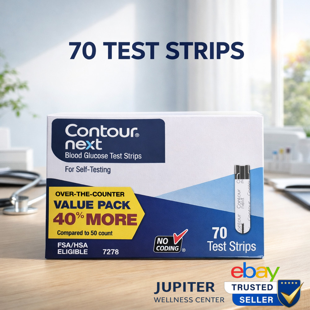 Contour Next Blood Glucose Test Strips Value Pack No Coding, 70 CT - Exp 4/2027