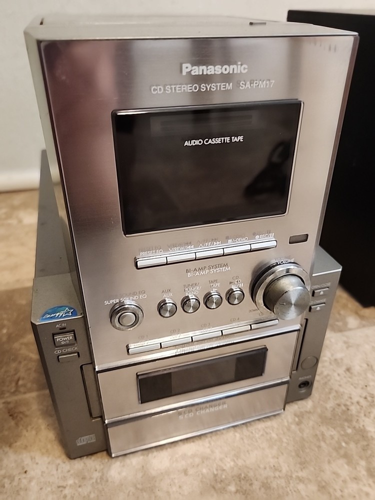 Panasonic SB-PM17 Compact Bi-AMP Stereo System, Receiver, Cassette