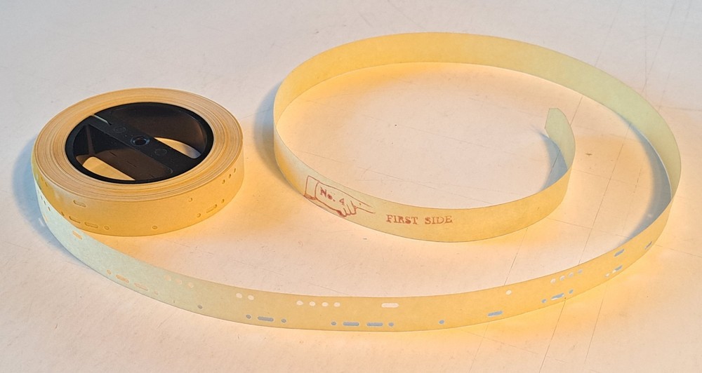WWII Era Instructograph Continental Morse Code Instruction Paper Tape Reel No. 4