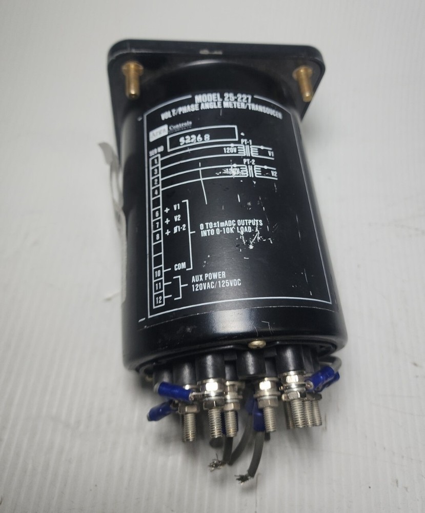 Arga Controls Model 25-227 Volt/Phase Angle Meter/Transducer Indicator